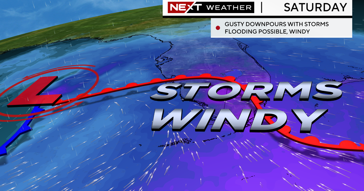Windy South Florida Friday, gusty downpours on Saturday Windy South Florida Friday, gusty downpours on Saturday