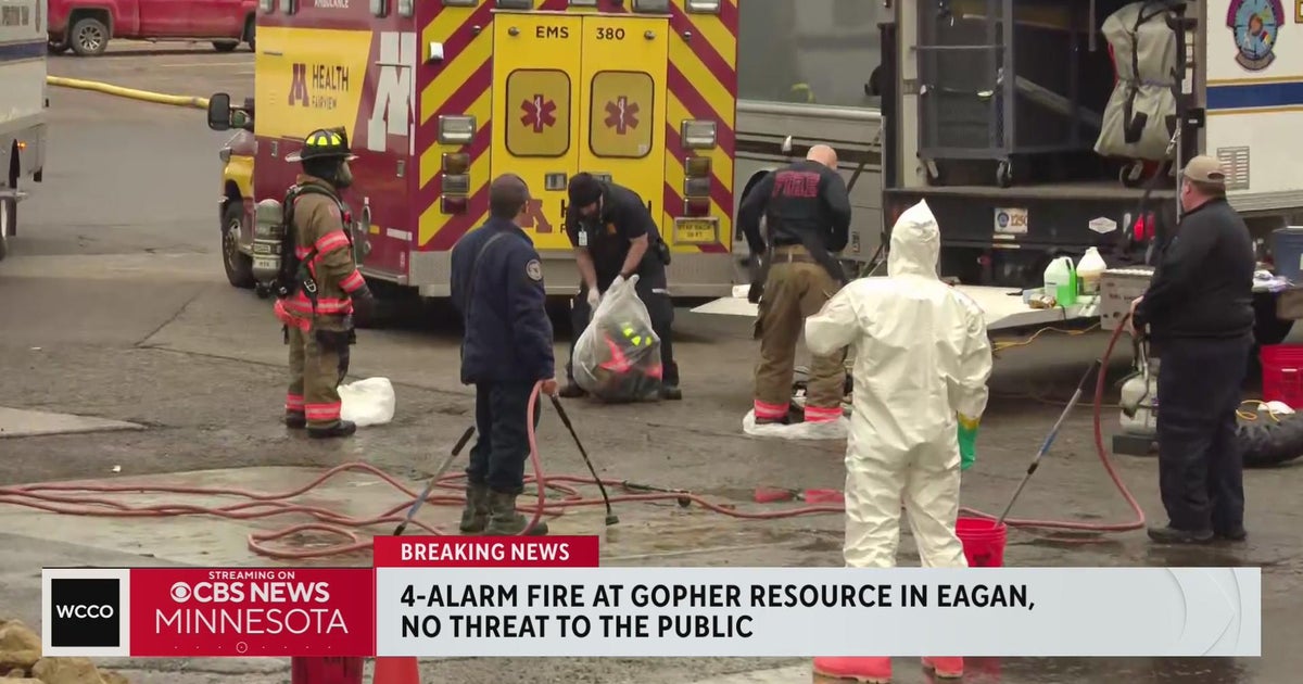 Crews battle fire at battery recycling plant in Eagan - CBS Minnesota