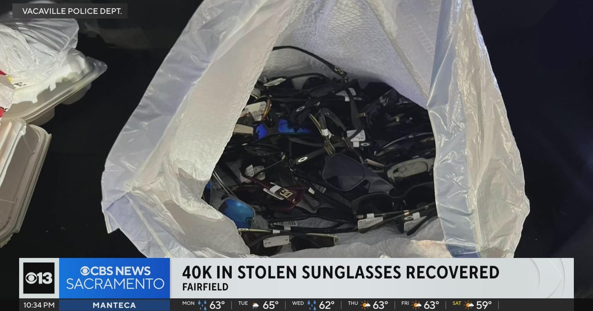3 arrested after $40K in stolen sunglasses was recovered