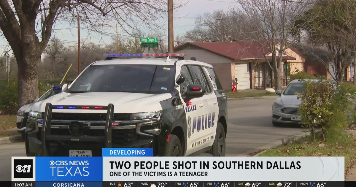 Police: 2 people shot in southern Dallas neighborhood - CBS Texas