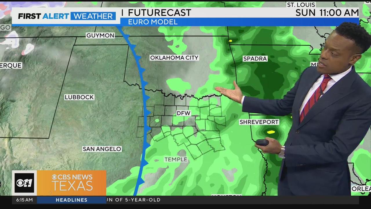 Rain possible for some later today - CBS Texas