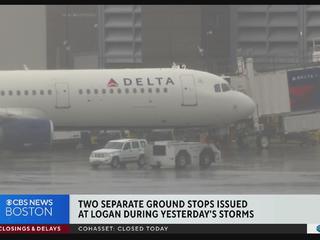 Logan Airport works to get back on track after storm caused ground stops