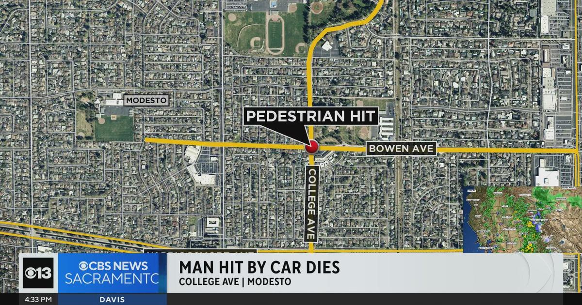 Man dies after being hit by car in Modesto