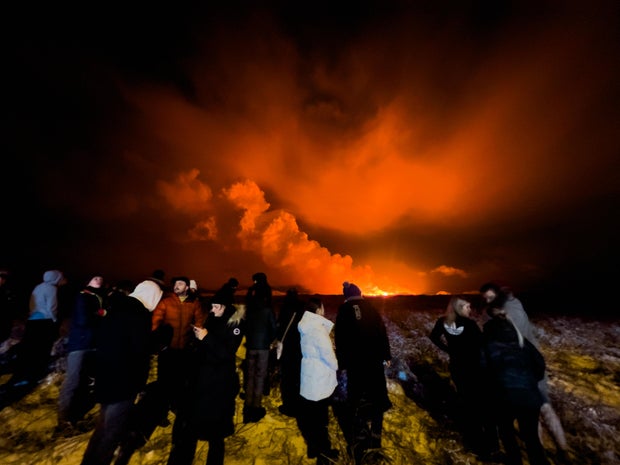 Volcano Erupts Near Grindavik