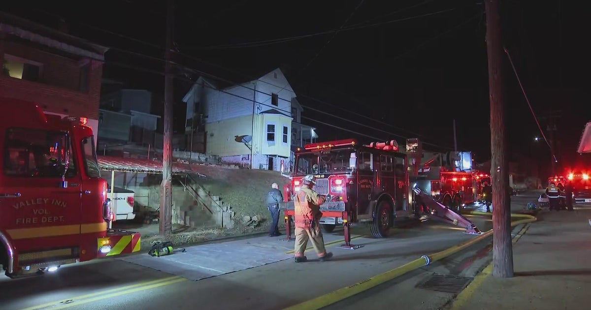 Four people hospitalized in house fire - CBS Pittsburgh