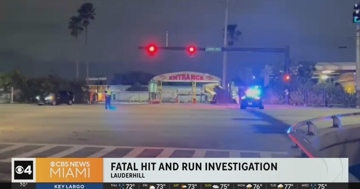 Deadly hit and run accident in Lauderhill - CBS Miami