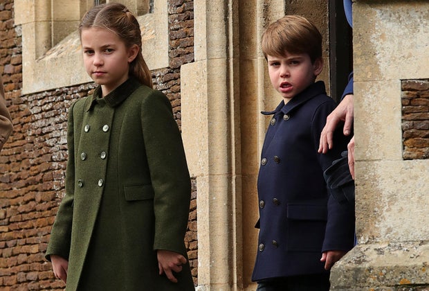 Britain's Prince Louis and Princess Charlotte