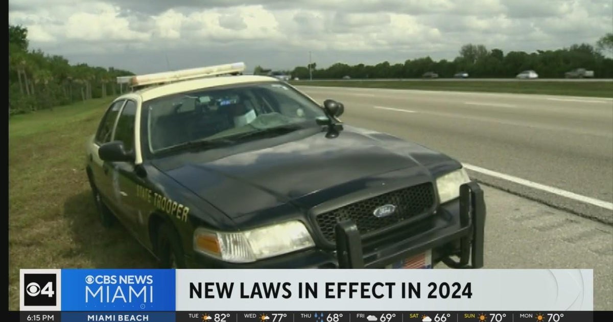 New Florida laws take effect in 2024 - CBS Miami