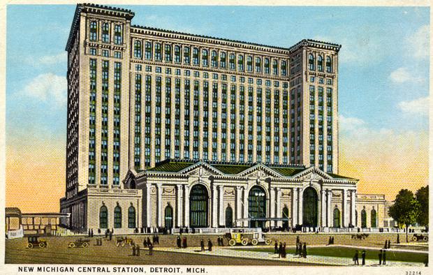 Michigan Central Station Postcard 