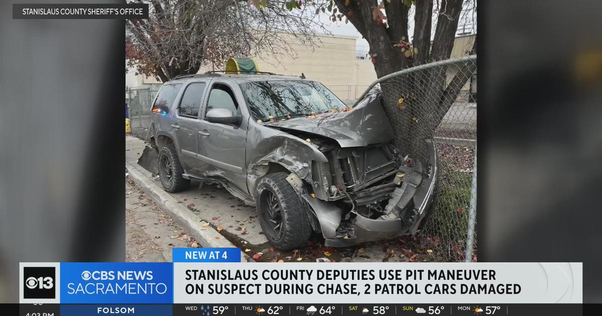 Stanislaus County Deputies Use PIT Maneuver On Suspect During Chase ...