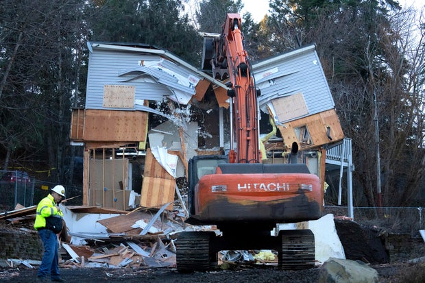 Demolition underway at the house where four University of Idaho students were killed