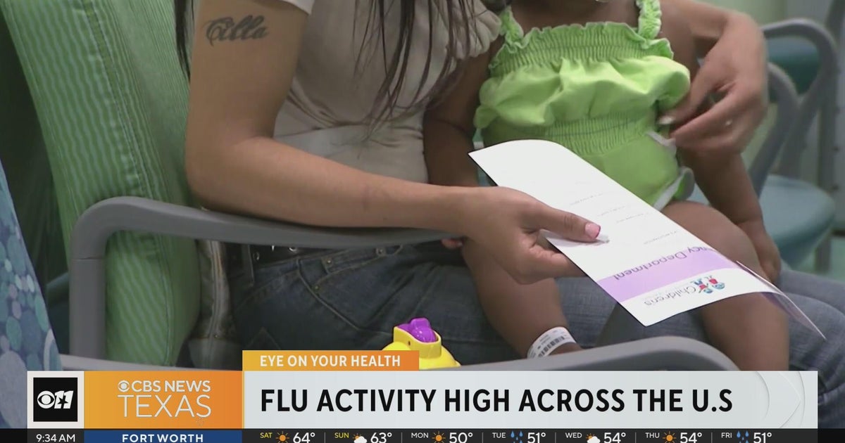CDC warns of high flu activity across U.S. - CBS Texas