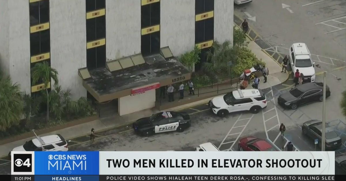 Two men die in Miami Gardens office building shootout - CBS Miami