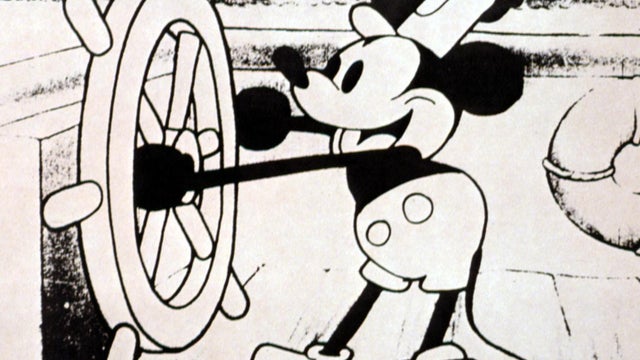 Mickey Mouse in "Steamboat Willie"
