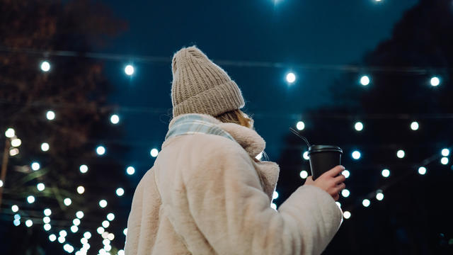 woman in warm clothing 