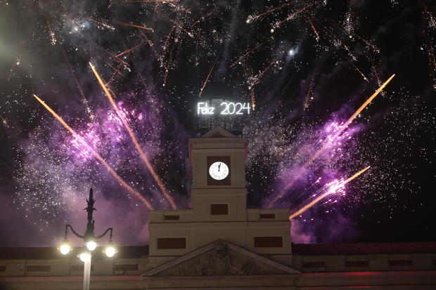 New Year's Eve 2023 Chimes At Puerta Del Sol 