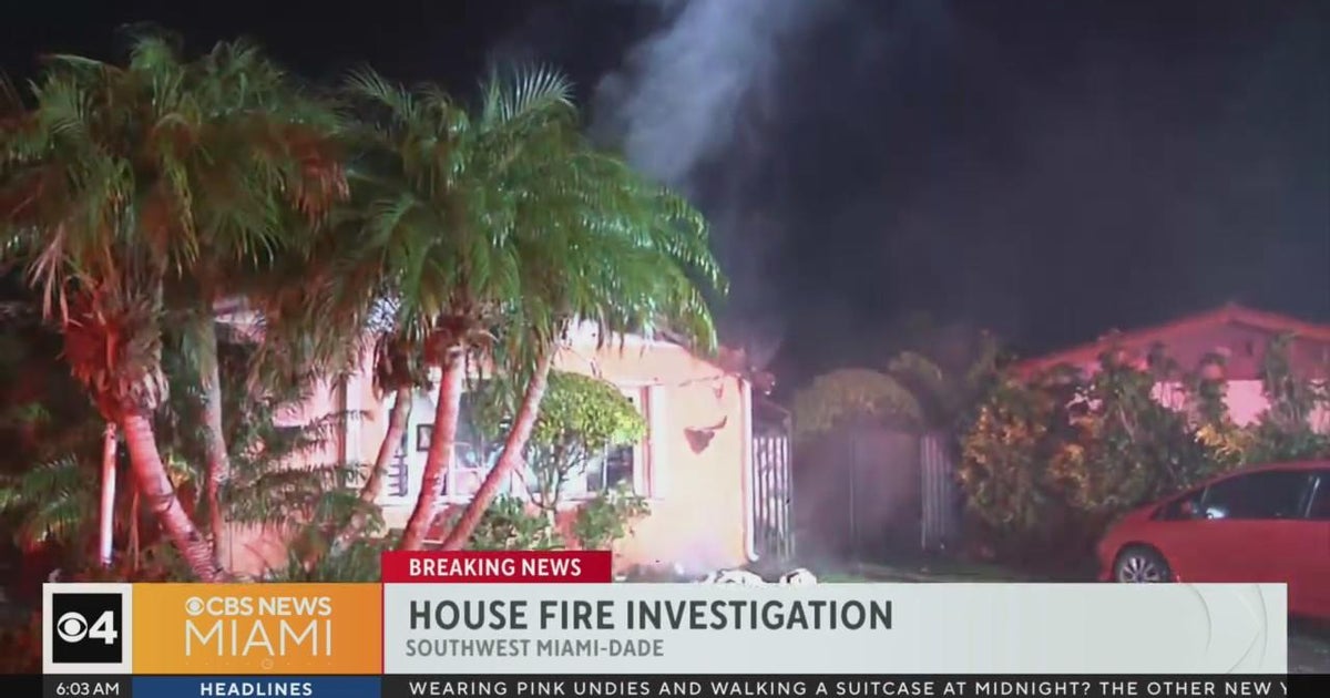 Neighbor saves SW Dade family from raging house fire - CBS Miami
