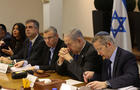 Israeli Prime Minister Benjamin Netanyahu chairs a cabinet meeting at the Kirya 