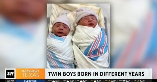 New Jersey twin boys born in different years CBS Texas