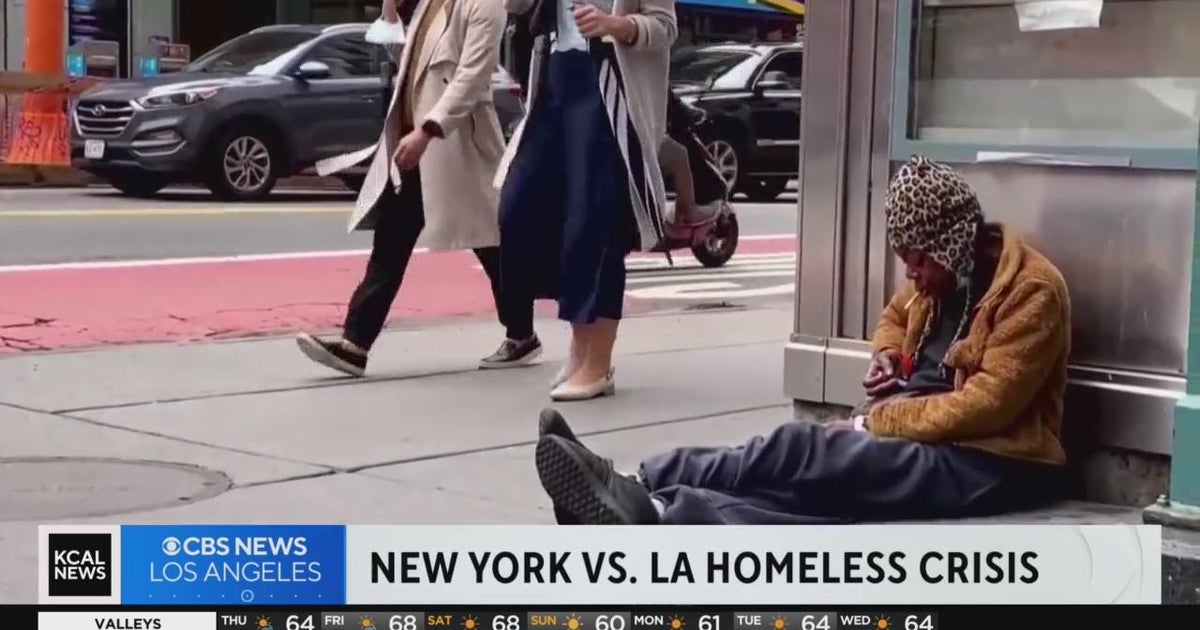 New York City mayor calls Los Angeles out for homeless crisis - CBS Los ...