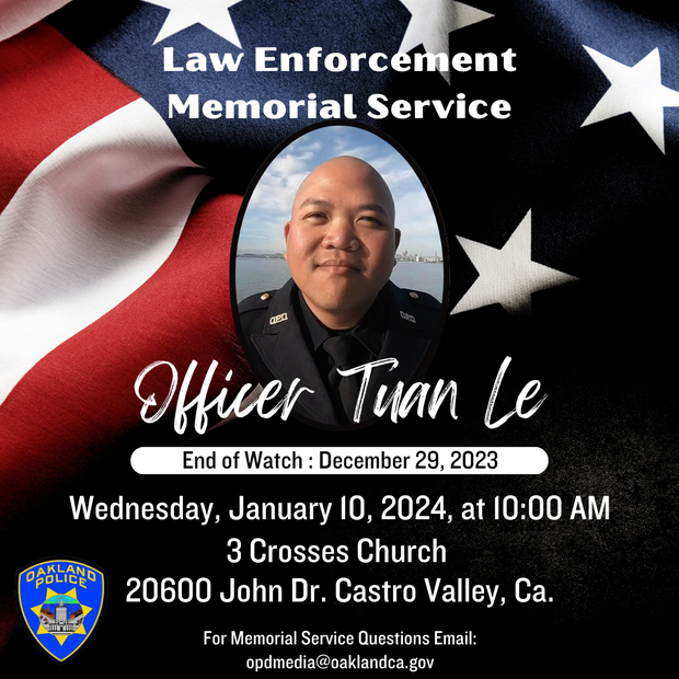 Officer Tuan Le memorial information
