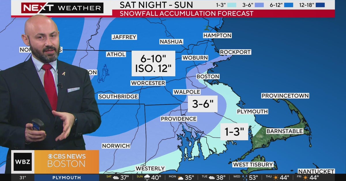 Next Weather: WBZ morning forecast for January 6 - CBS Boston