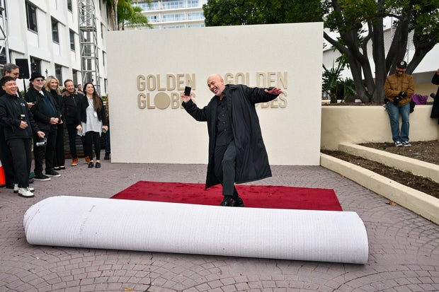 Jo Koy at the 81st Golden Globe Awards red carpet roll-out