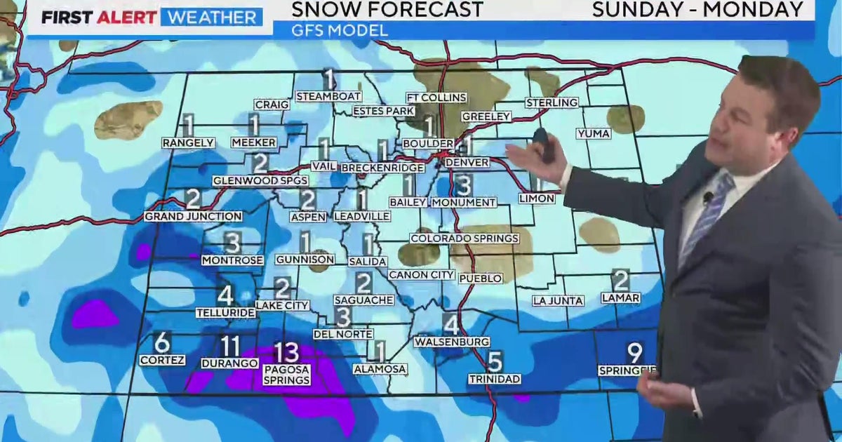 Snow on the way for Sunday night but not much accumulation in Denver ...