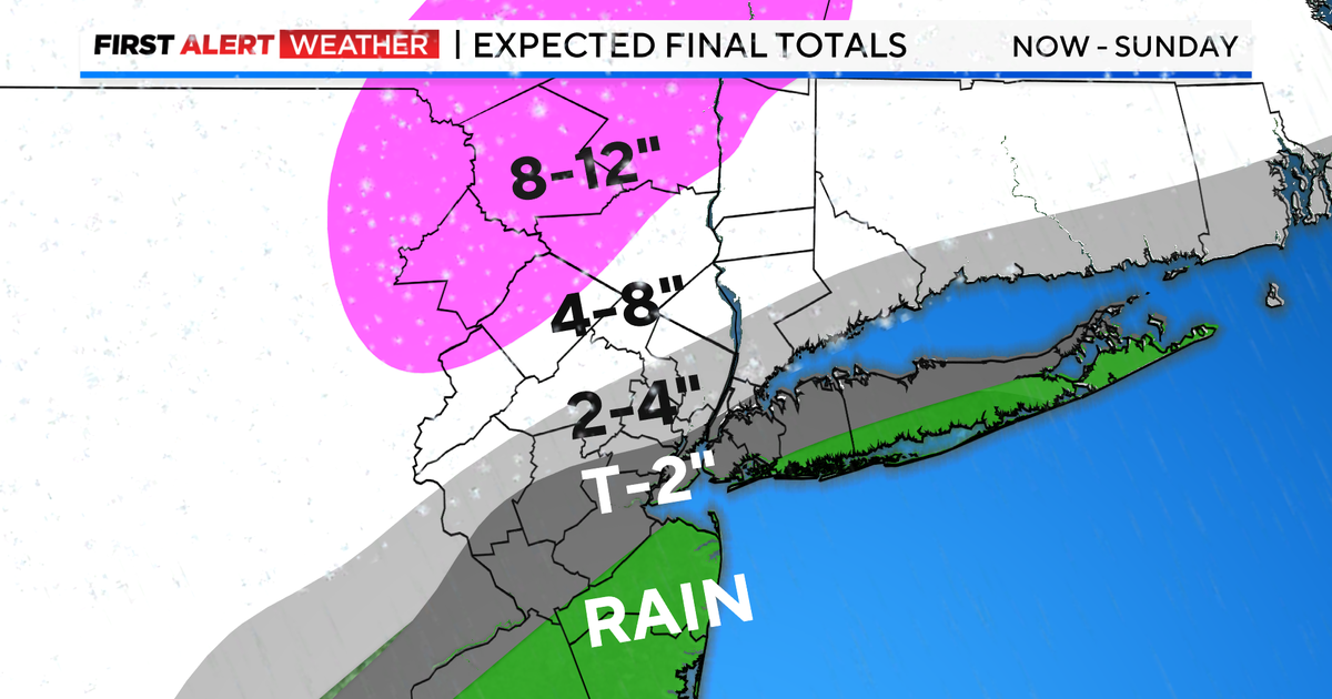 First Alert Weather Red Alert as winter storm clears out Sunday  CBS New York