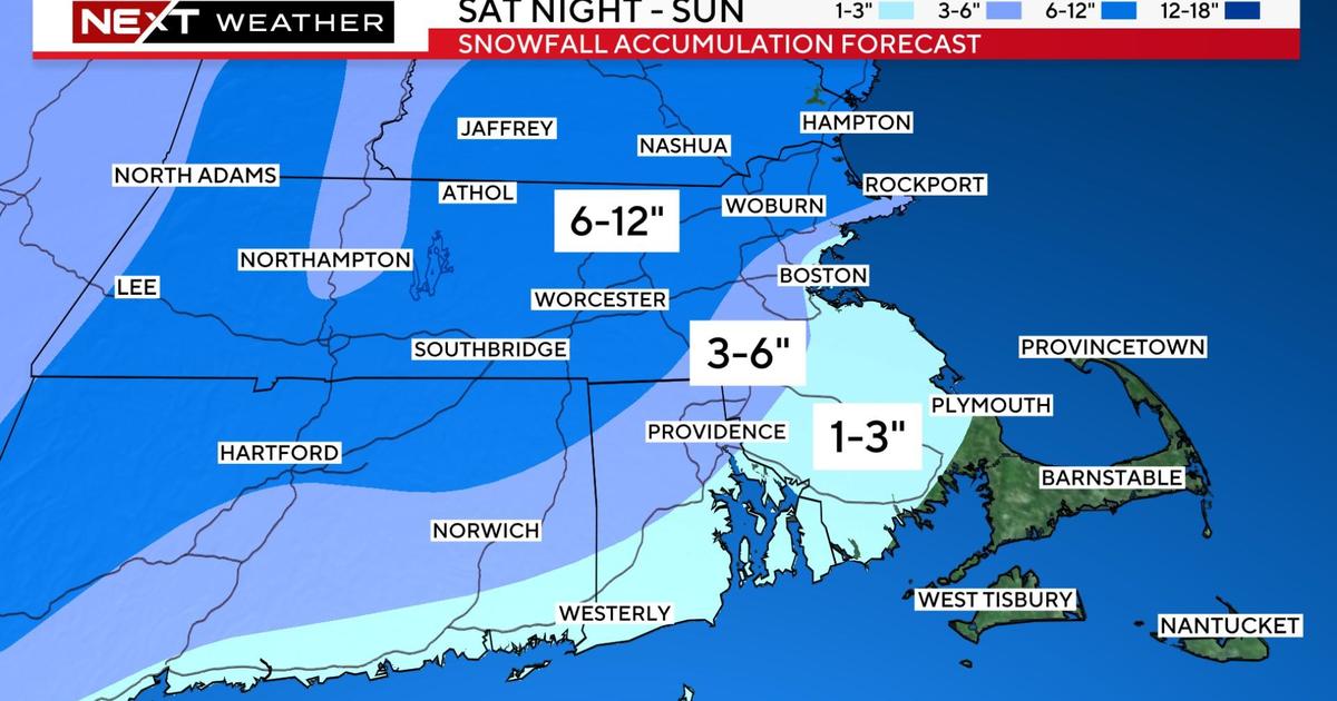Massachusetts hit with first winter storm, how much snow will fall Sunday?