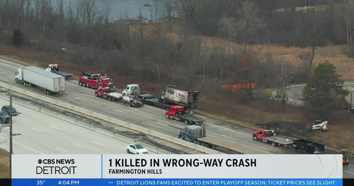 1 killed in wrongway crash on I696 near Orchard Lake CBS Detroit