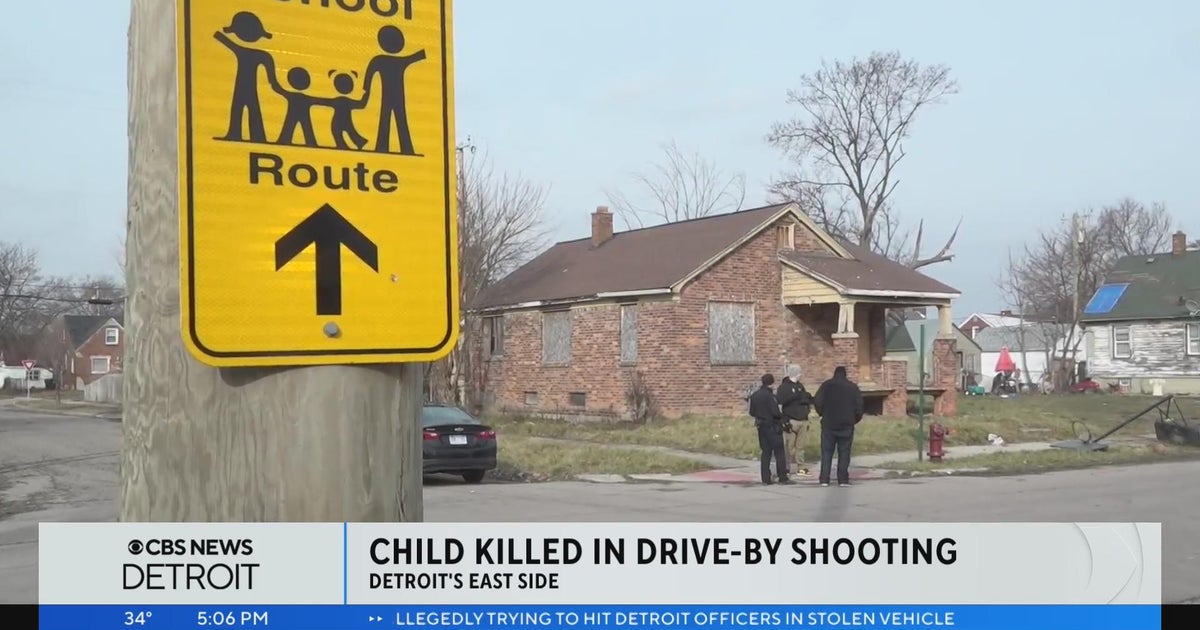 Detroit child killed in drive-by shooting - CBS Detroit