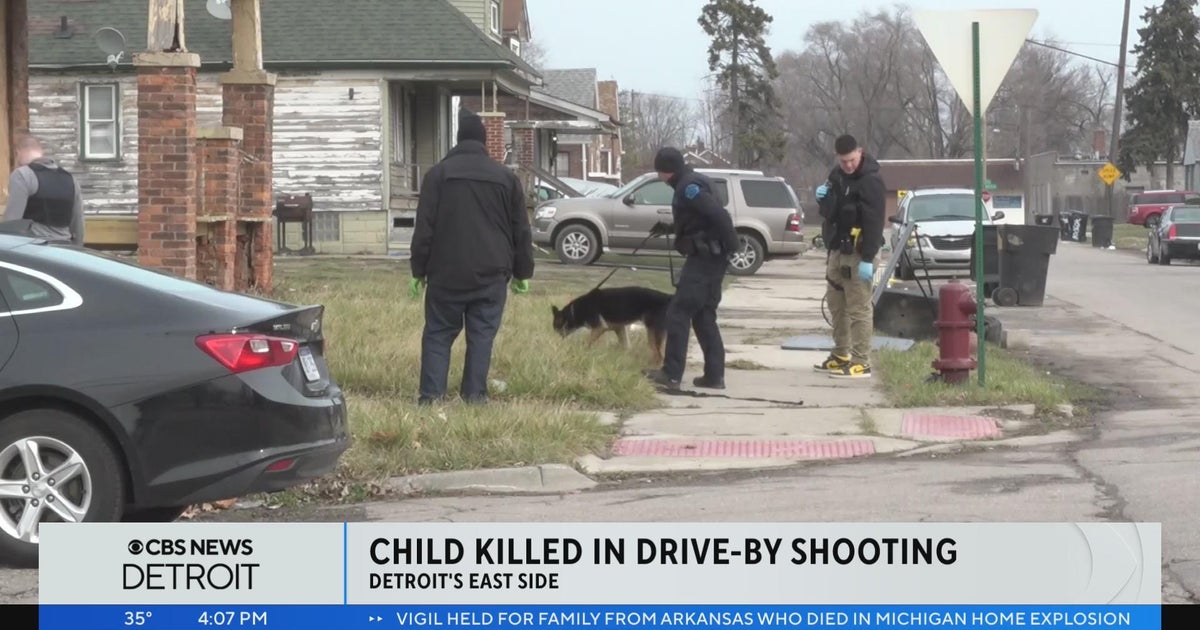 Child killed in drive-by shooting on Detroit's east side - CBS Detroit
