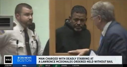 Man charged in deadly stabbing at Lawrence McDonald's - CBS Boston