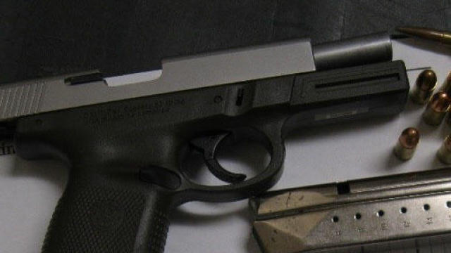 A handgun was found by Transportation Security Administration officers in a carry-on bag at South Dakota's Sioux Falls Regional Airport on June 6, 2023. 