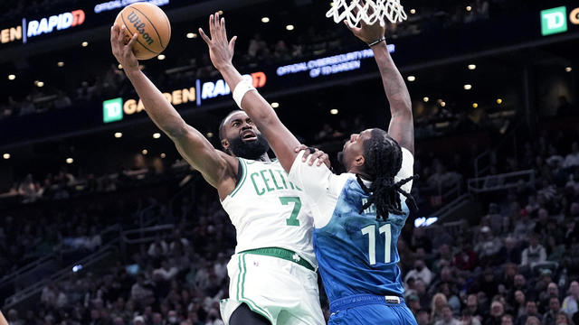 Timberwolves Celtics Basketball Jaylen Brown 