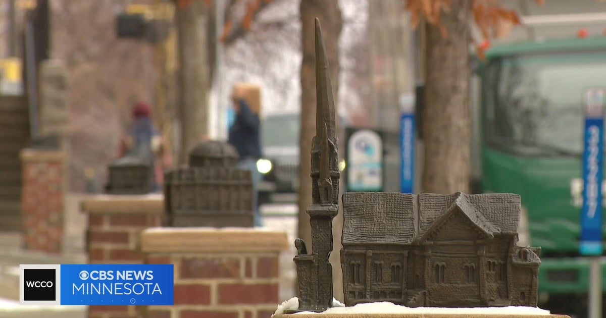Mini sculptures memorialize MarcyHolmes neighborhood CBS Minnesota