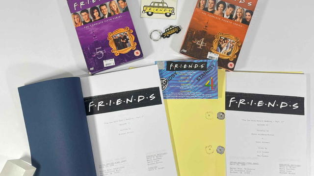 The "Friends'" scripts and old live studio audience ticket 