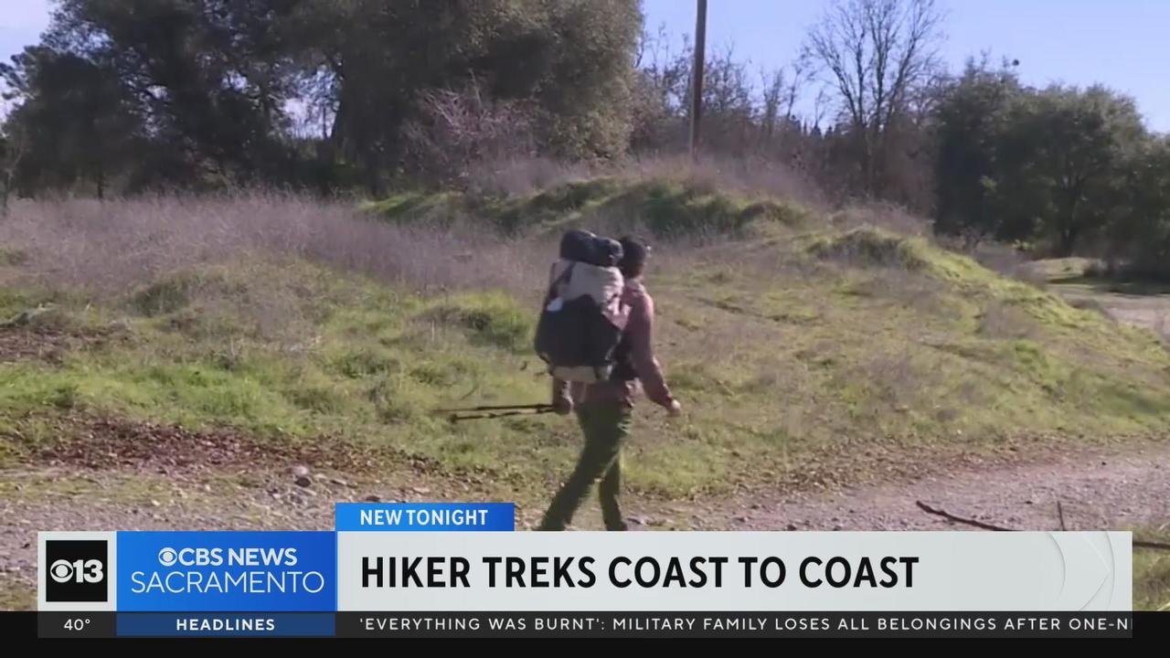 New England woman passes through Sacramento while hiking coast to coast -  CBS Sacramento