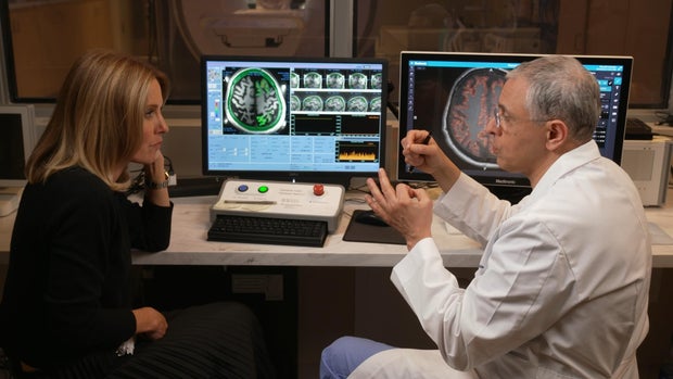 Sharyn Alfonsi and Dr. Ali Rezai