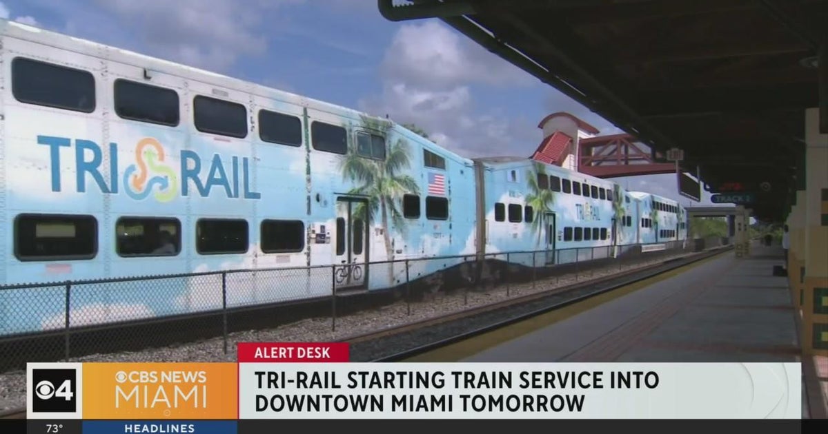 Tri-Rail beginning service to Downtown Miami on Saturday - CBS Miami