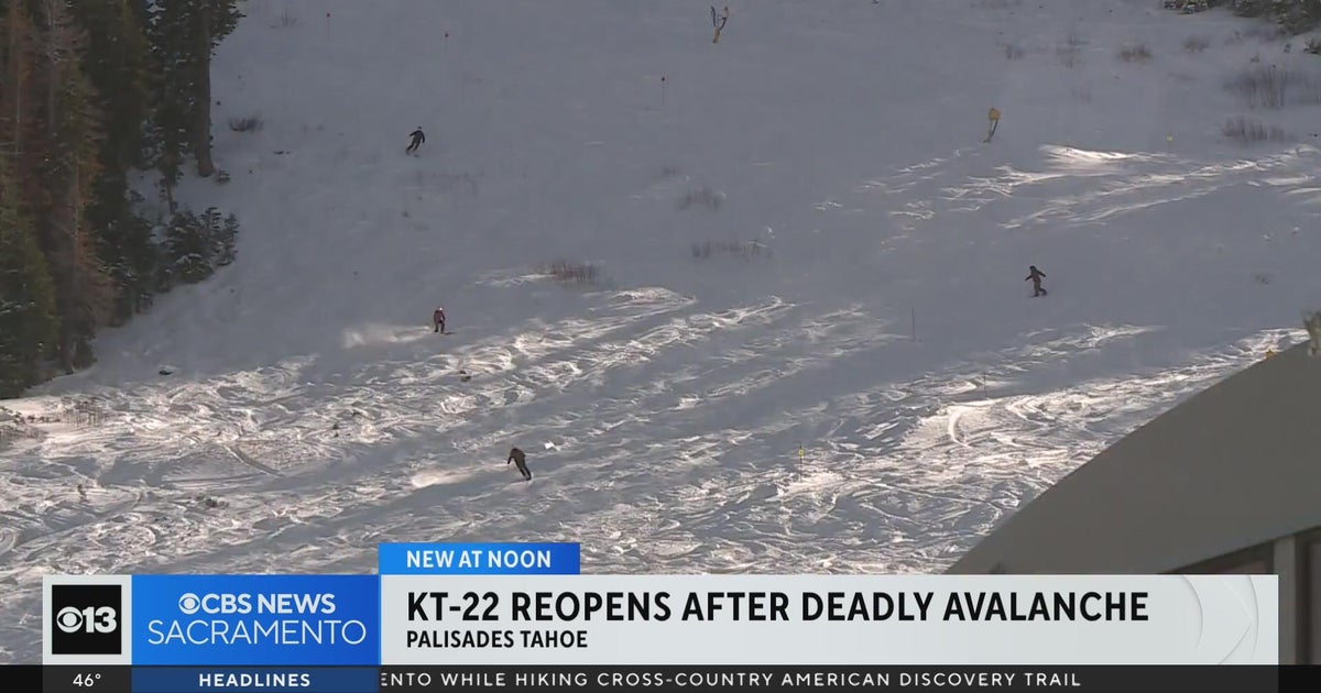 KT-22 Express reopens at Palisades Tahoe - CBS Sacramento