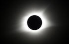 The period of total coverage during the solar eclipse is seen near Hopkinsville, Ky. Monday, Aug. 21, 2017. 