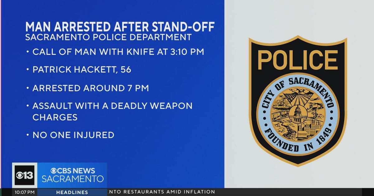 Hours-long stand off ends with man arrested in Sacramento