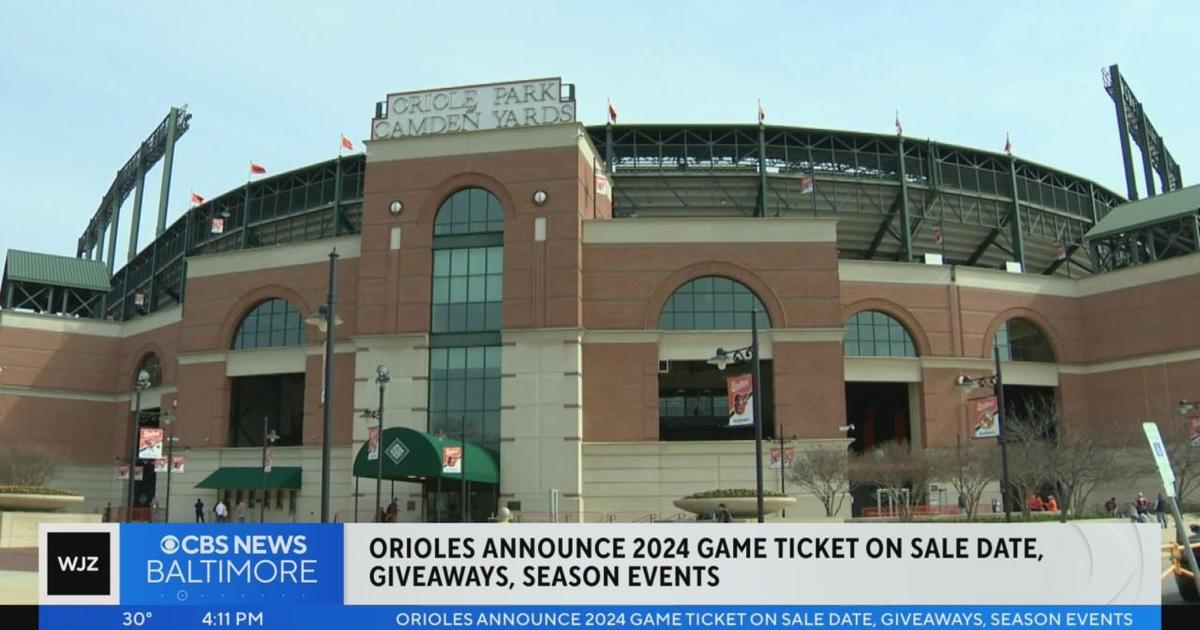 Orioles announce 2024 game ticket on sale date, giveaways, season