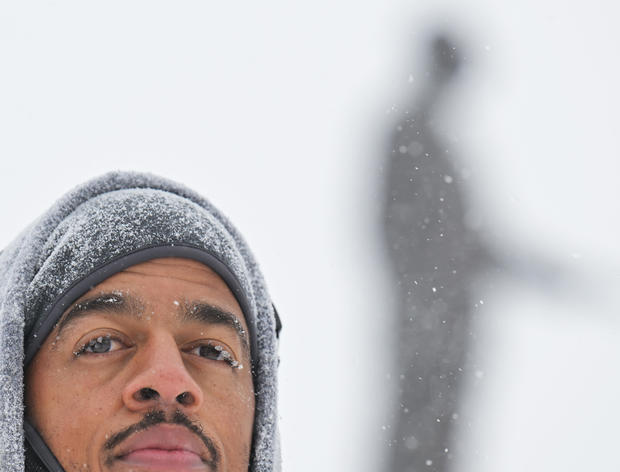 Dr. Martin Luther King Jr. Marade during freezing temperatures 