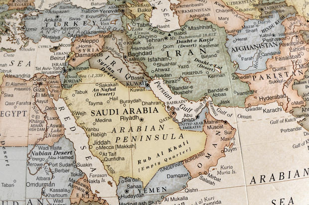 Maps of countries in Middle East 