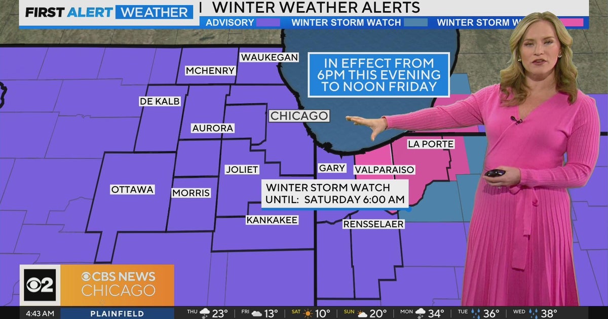 More snow for Chicago area, dangerous cold this weekend - CBS Chicago