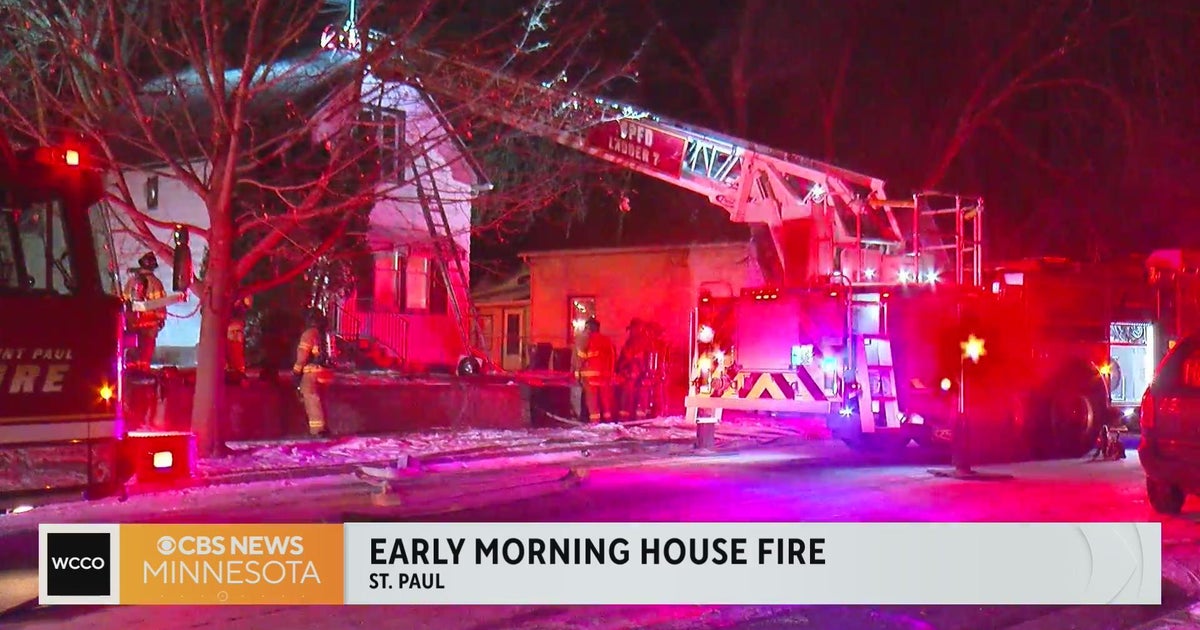 Crews battle house fire in east St. Paul - CBS Minnesota
