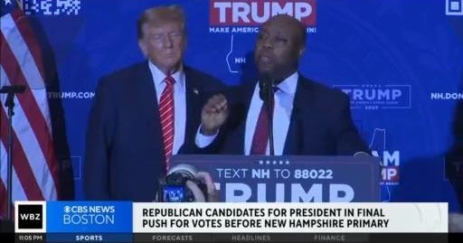 Sen. Tim Scott endorses Trump in New Hampshire - CBS Boston